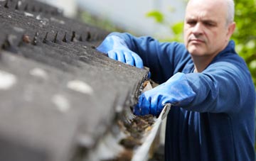 cleaning and inspecting Thornham Parva roofs